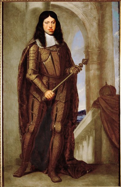 Císař Leopold I. ve zlatém svatebním kyrysu od Guido Cagnacci