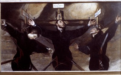 Tři jezuitští mučedníci z Japonska od Guido Cagnacci