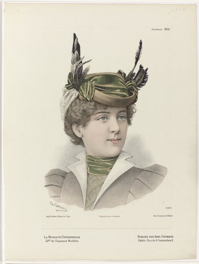 The Universal Milliner, říjen 1894, č. 884 od Guido Gonin