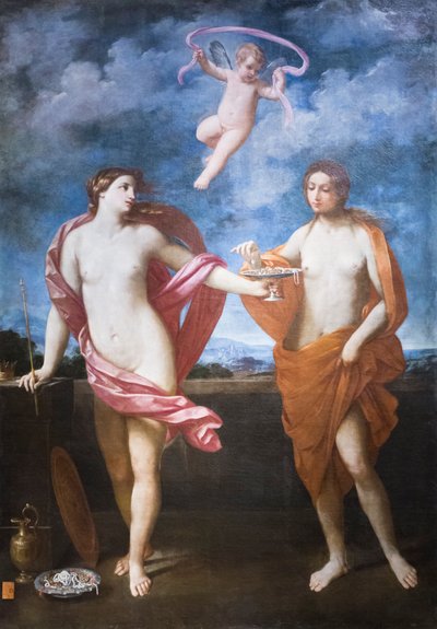 Alegorie liberálnosti a skromnosti od Guido Reni