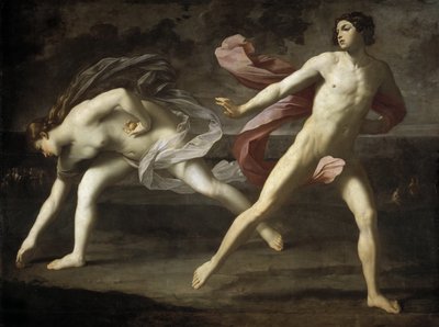 Atalanta a Hippomenes, 1618-1619. od Guido Reni