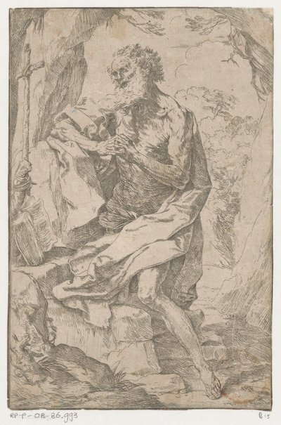 Svatý Jeroným v divočině od Guido Reni