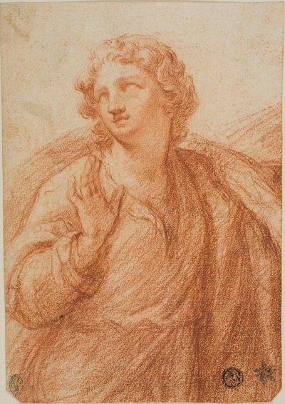 Polodlouhá postava s drapérií od Guido Reni