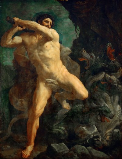 Hercules zabíjející hydru z Lerny, 1620-1621. od Guido Reni