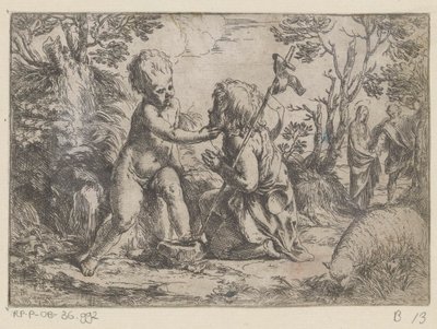Ježíš Kristus a mladý Jan Křtitel od Guido Reni