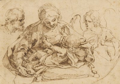 Svatá rodina s andělem od Guido Reni