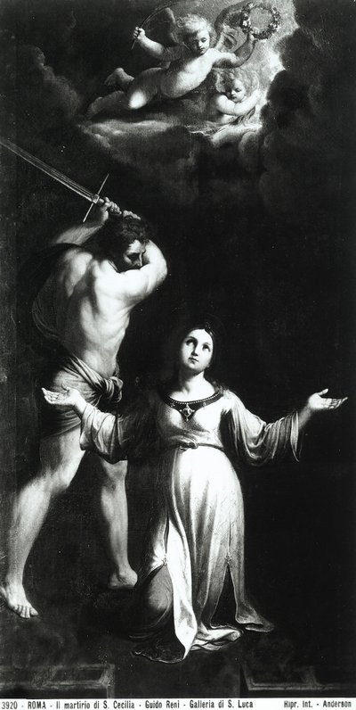 Umučení svaté Cecílie, kolem roku 1603 od Guido Reni