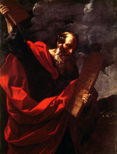 Mojžíš s deskami zákona od Guido Reni