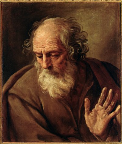 Portrét svatého Josefa Obraz Guido Reni dit Průvodce (1575-1642) 1640-1642 Olej na plátně Rozměr 65x53 cm Řím, Národní galerie antického umění, Palazzo Corsini od Guido Reni
