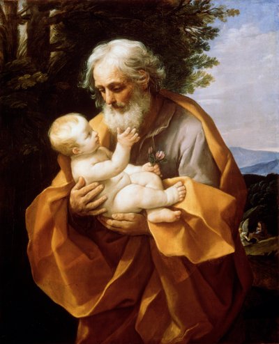 Svatý Josef s Kristem, 20. léta 17. století. od Guido Reni