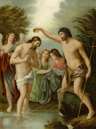 Křest Kristův od Guido Reni