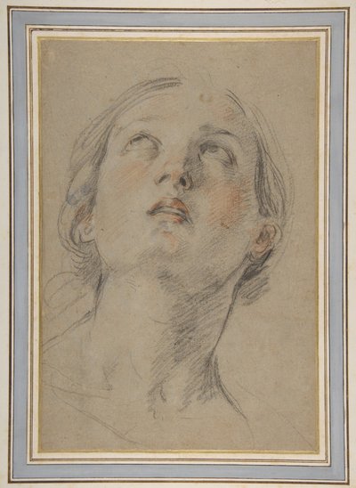 Hlava ženy vzhlížející vzhůru (Judita) od Guido Reni