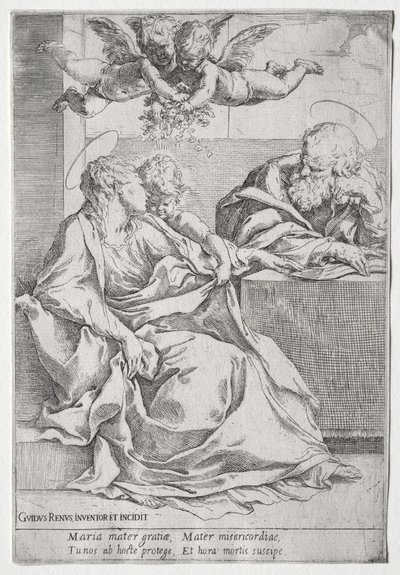 Svatá rodina se dvěma anděly od Guido Reni