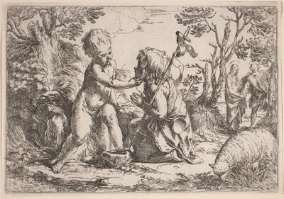 Jezulátko a svatý Jan od Guido Reni