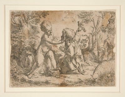 Jezulátko a svatý Jan Křtitel od Guido Reni