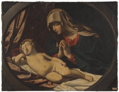 Panna Marie a spící dítě od Guido Reni