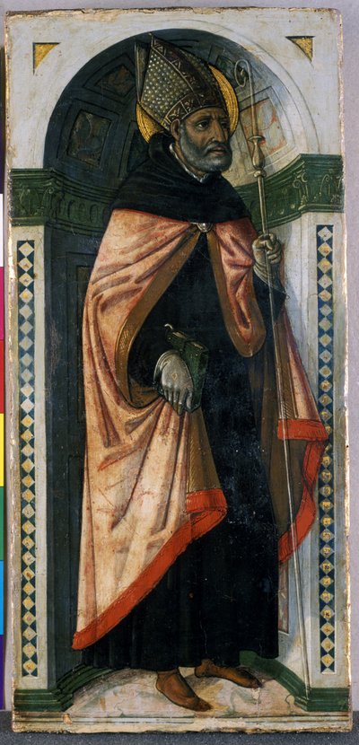 St. Augustine, cca 1500 (tempera na dřevě) od Guidoccio di Giovanno Cozzarelli