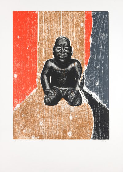 Näkymätön huone nro 10, 2019 (puupiirros ja silkkipaino) od Guilherme Pontes