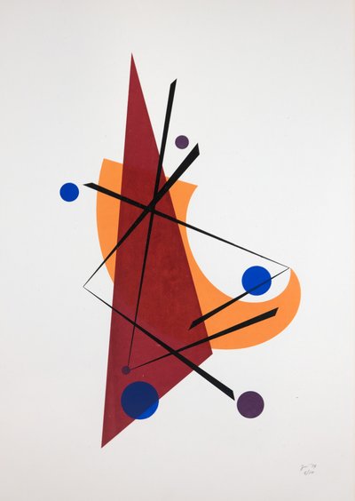 Movement Nº5, 2019 (sítotisk) od Guilherme Pontes