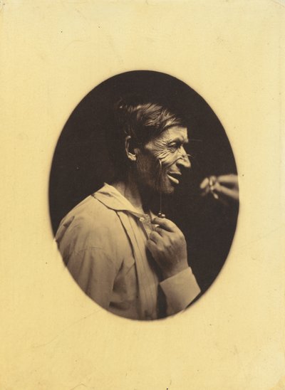 Fröhlichkeit ausgedrückt durch Lust, Zynismus und Unzüchtigkeit, 1854-1856, gedruckt 1862 von Guillaume-Benjamin-Armand Duchenne de Boulogne