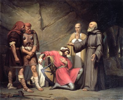 Konverze Roberta, vévody z Normandie, známého jako Robert ďábel, scéna z opery 