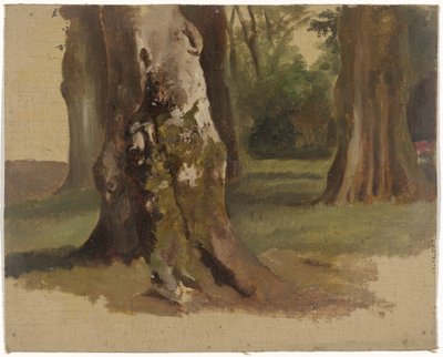 kmeny stromů od Guillaume Anne van der Brugghen