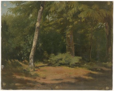 Otevřený prostor v lese od Guillaume Anne van der Brugghen