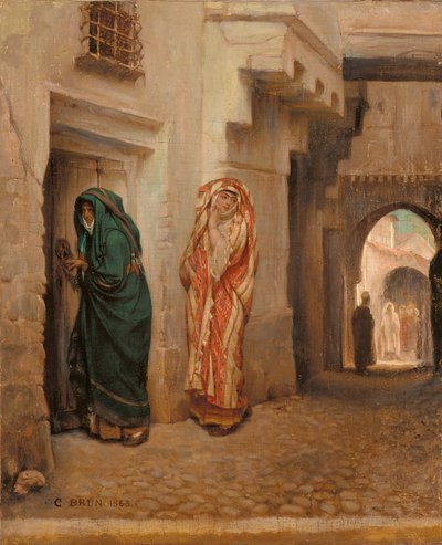 A Secret Rendezvous, 1863 od Guillaume Charles Brun