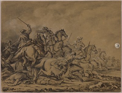 Kavalerie šarvátka od Guillaume Courtois