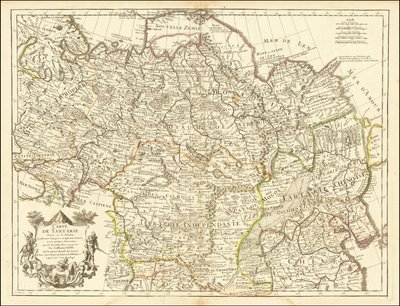 Mapa 1706 - Mapa Tartárie od Guillaume Delisle