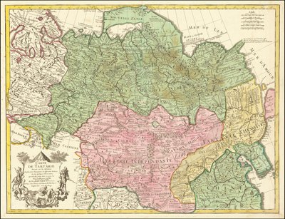 Mapa Tartárie z roku 1706, Guillaume de L