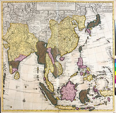 Mapa Asie (lept od Guillaume Delisle