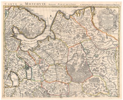 Mapa Muscovy par Delisle (De L
