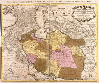 Mapa Persie (lept od Guillaume Delisle