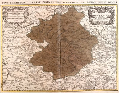 Mapa Ile de France (lept od Guillaume Delisle