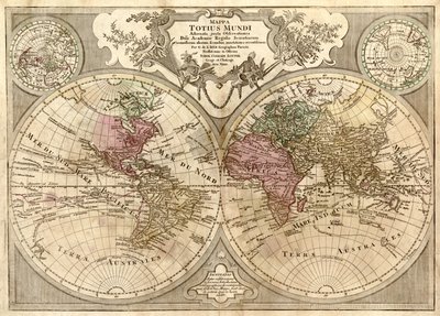 Mappa totius mundi - adornata juxta observationes dnn. academiae regalis scientiarum et nonnullorum aliorum secundum annotationes recentissimas LOC 2006627254 od Guillaume Delisle