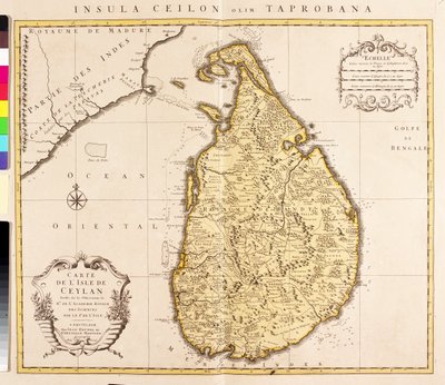 Srí Lanka od Guillaume Delisle