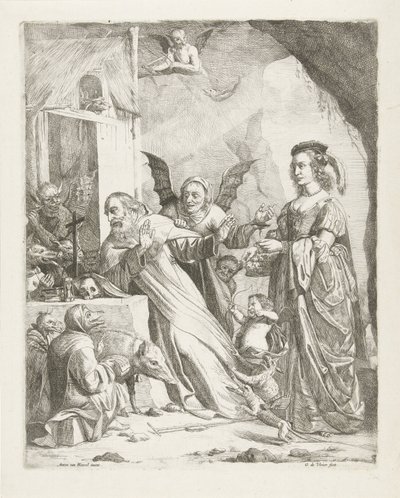 Pokušení svatého Antonína od Guillaume Duvivier