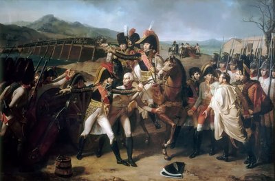 Překvapení u mostu přes Dunaj 13. listopadu 1805 od Guillaume Guillon Lethière