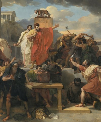 Detail: Smrt Virginie od Guillaume Lethiere