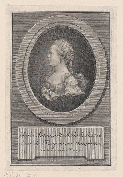 Marie Antoinetta, princezna, 1770. od Guillaume Phillipe Benoist