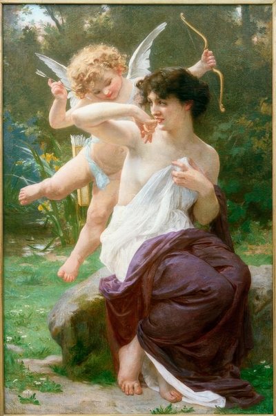 Venuše s amoretkou od Guillaume Seignac