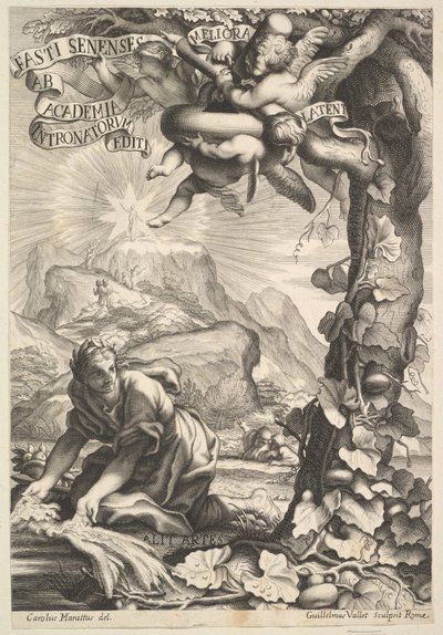 Frontispis Fasti Senenese, 1645-1704. od Guillaume Vallet