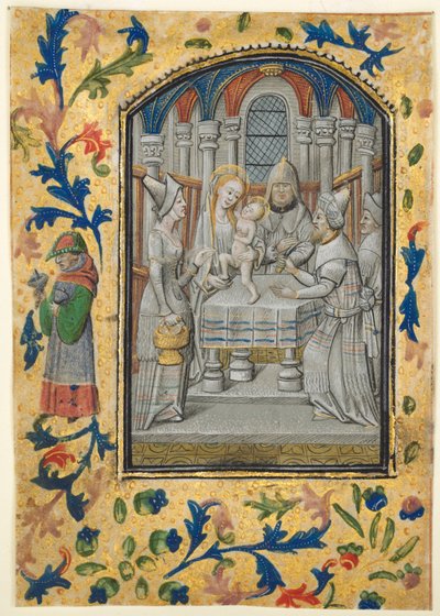 List z knihy hodin: Návštěva, c. 1470-1480. od Guillaume Vrelant