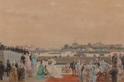 Slavnostní bohoslužba u příležitosti dvoustého výročí Petra I. na Senátním náměstí..., 30. května 1872. od Gun