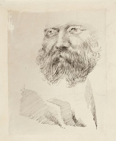 Režisér C.A. Zitting, portrétní studie, obličej od Gunnar Berndtson