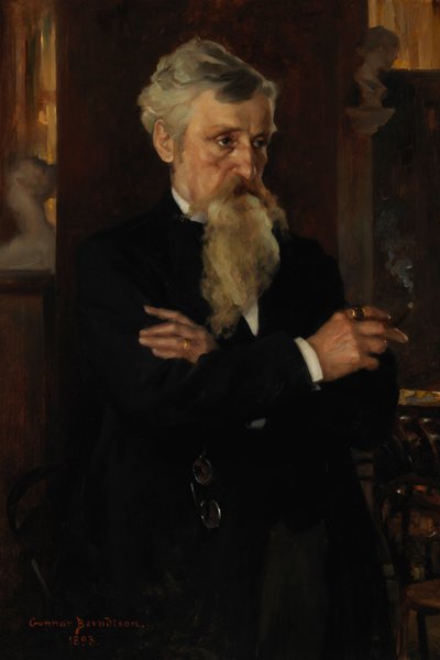 Portrét Augusta Schaumana, novináře od Gunnar Berndtson