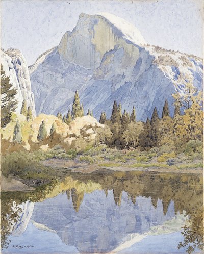 Half Dome a Mirror Lake od Gunnar Widforss
