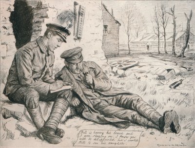 The Letter Home, c1917, 1918 od Gunning King