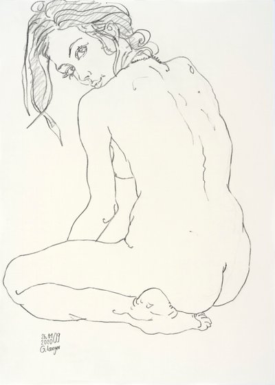 Feminine Nude, Shy od Gunter Langer